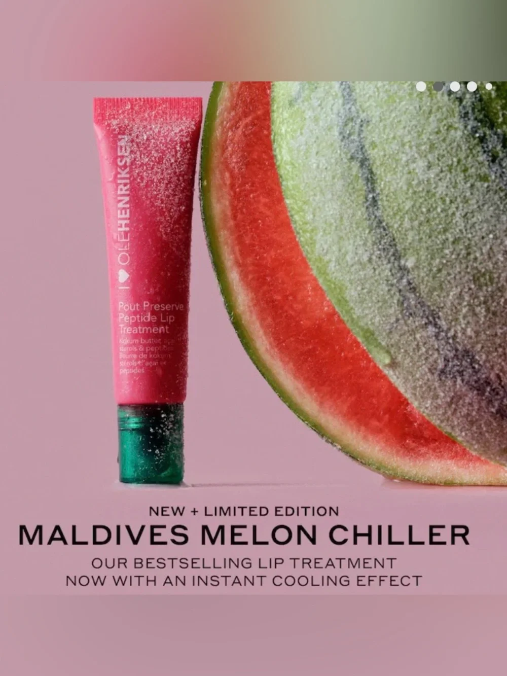Ole Henriksen Pout Preserve Peptide Lip Treatment MALDIVES MELON CHILLER NIB